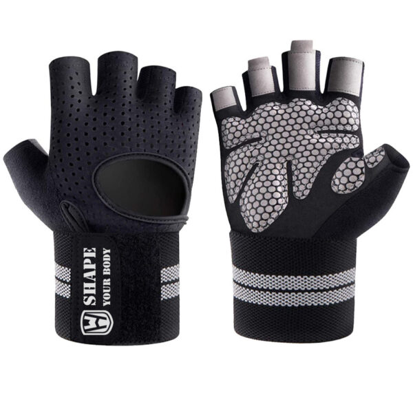Fitness Gloves Weightlifting For Men And Women Half Finger Sports Anti-slip - Image 4