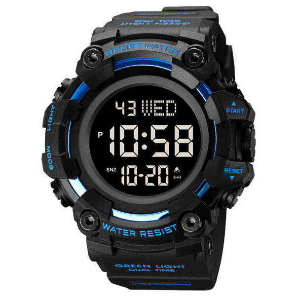 Fashion Large Dial Watch For Male Students Trendy Waterproof - Image 4