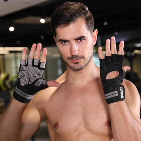Fitness Gloves Weightlifting For Men And Women Half Finger Sports Anti-slip - Image 8