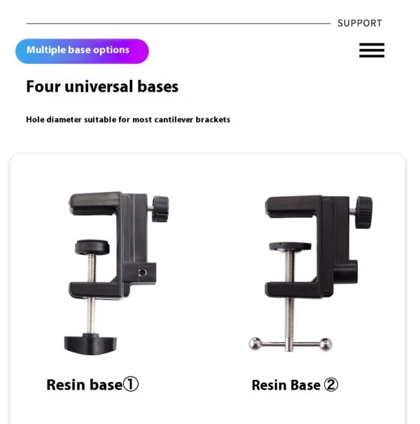 Desktop Lazy Bracket, Tablet Cantilever Support Frame, Live Streaming And Drama-watching Artifact, Foldable Metal Cantilever Bracket - Image 2