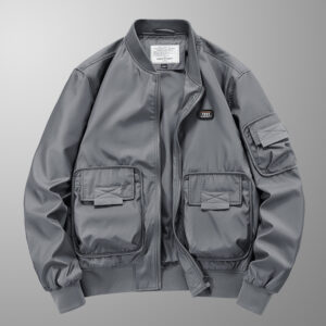 Pilot Jacket Men's Multi-bag Windproof Breathable Retro Coat Top