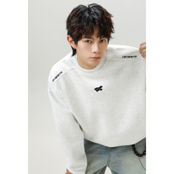 Heavy Round Neck Sweater High Street American Style - Image 3