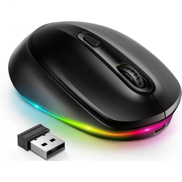 24g Wireless Mouse 1600dpi Ergonomic Rechargeable - Image 4
