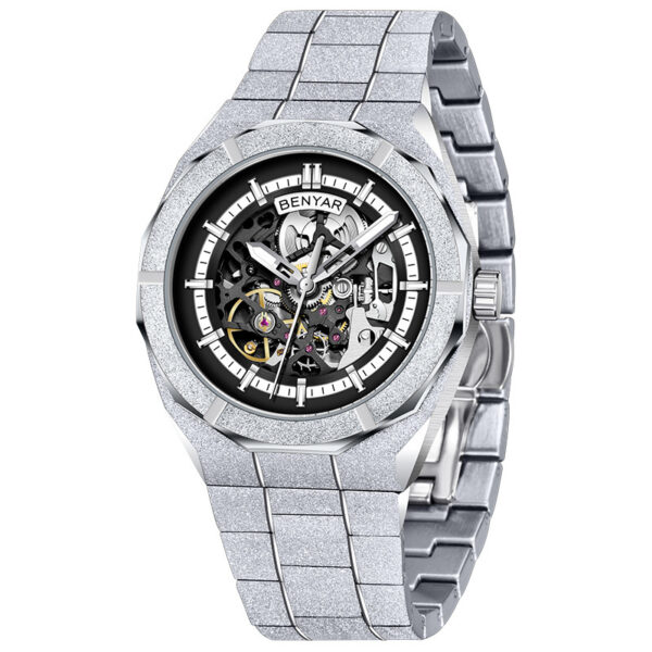 Men's Automatic Mechanical Fashion Waterproof Luminous Sports Hollow Watch - Image 4