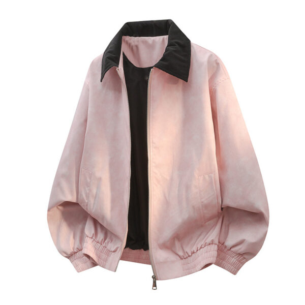 Stitching Lapel Casual Jacket Coat Men - Image 4