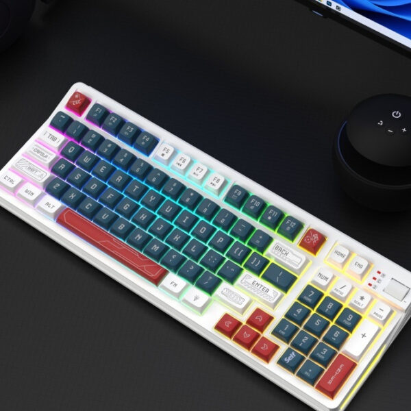 Combination Of Three Color Luminous Machinery Feel Desktop Computer - Image 3