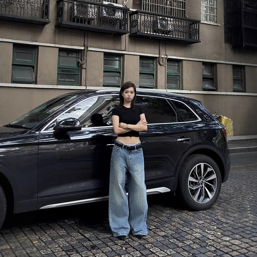 Retro Washed Wide Leg Worn Jeans Women's Straight Casual Pants - Image 3