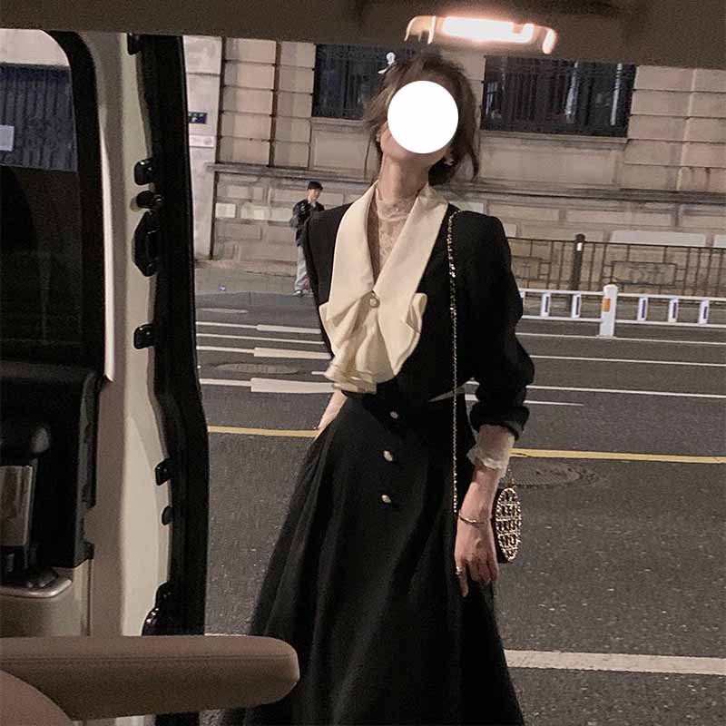 Women's Temperament Fashion Lapel Jacket Half Skirt Set – Bild 2