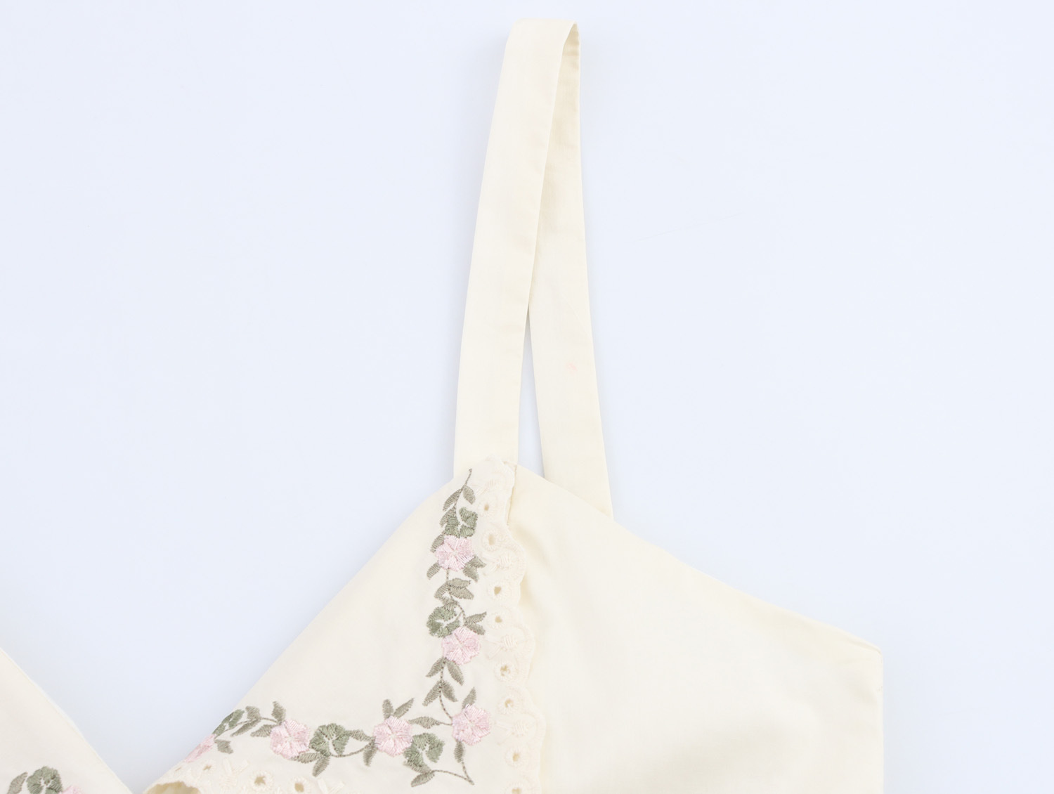 Summer European And American Style Simple Embroidered Poplin Sling Top - Image 5