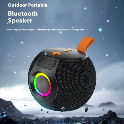 Bluetooth Speaker Portable RGB Lamp Portable Card Waterproof TWS Small Speaker