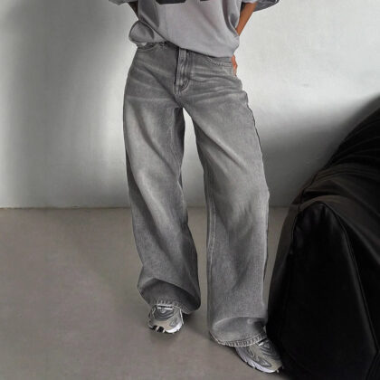 Loose Spring And Autumn Long High Waist Drooping Fashion Fashion Pants