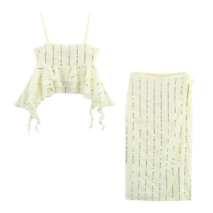 Summer Women's Clothing Top And Skirt