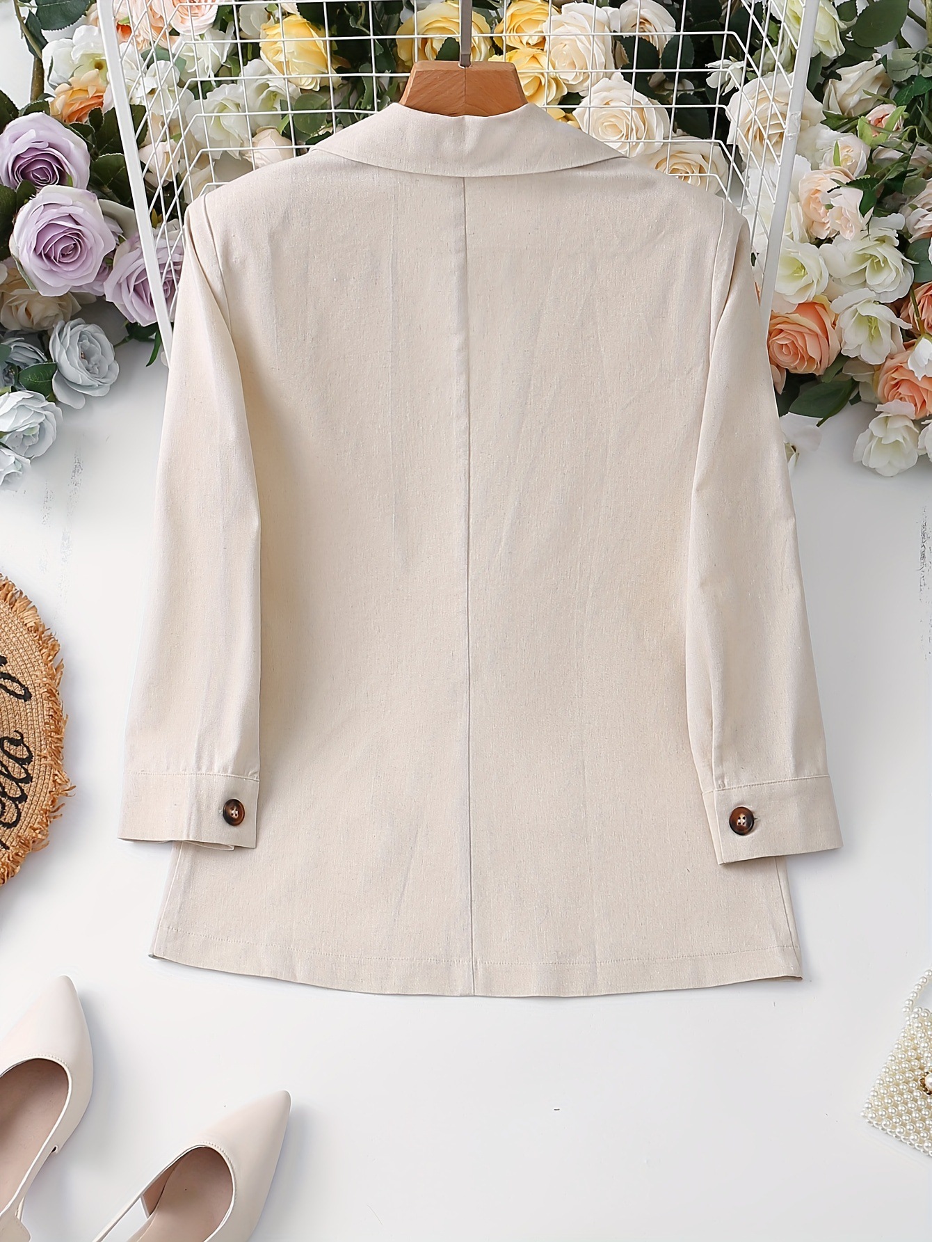 Elegant Light Gray Blazer Light Gray Elegant Blazer Matching - Image 3