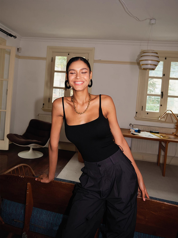 Invisible Chest Support Square Collar Sport Waistcoat For Women Top - Image 3