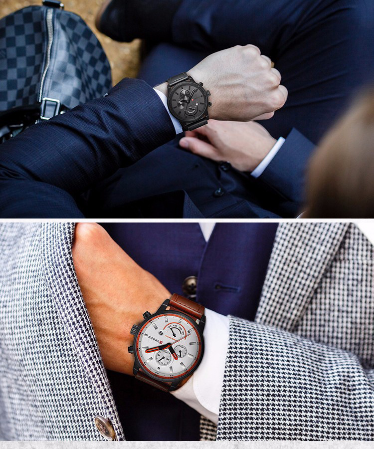 Casual Men's Watch Belt Calendar Quartz Watch - Image 10