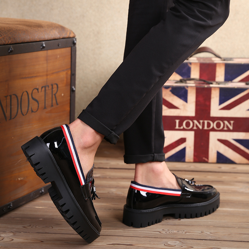 Spring new British style casual men's leather shoes - Image 4