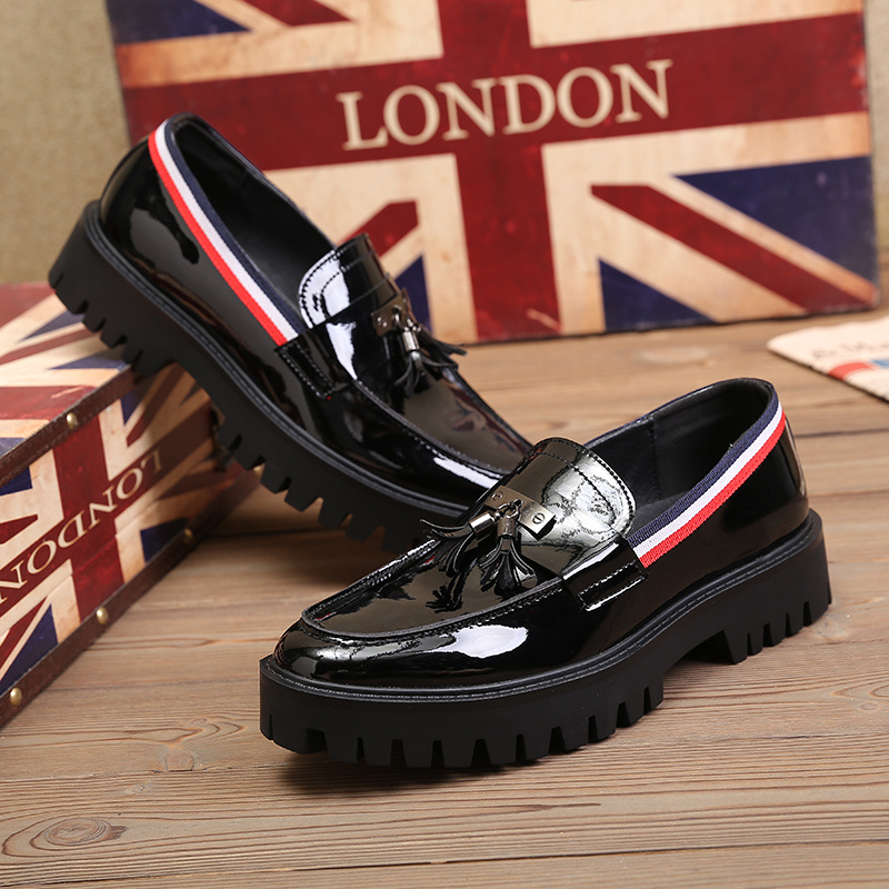 Spring new British style casual men's leather shoes - Image 5