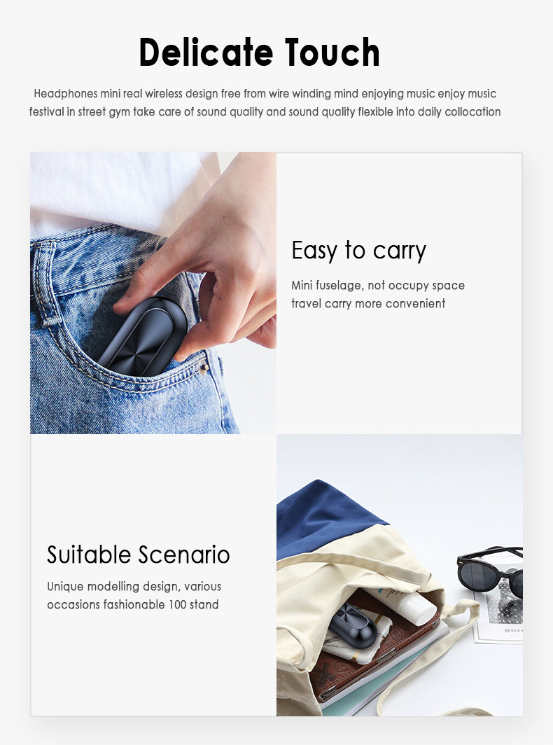 B5 Bluetooth Headset Binaural Digital Display Stereo Bluetooth Headset TWS5.0 Bluetooth Headset 239 Bluetooth Headset – Bild 5