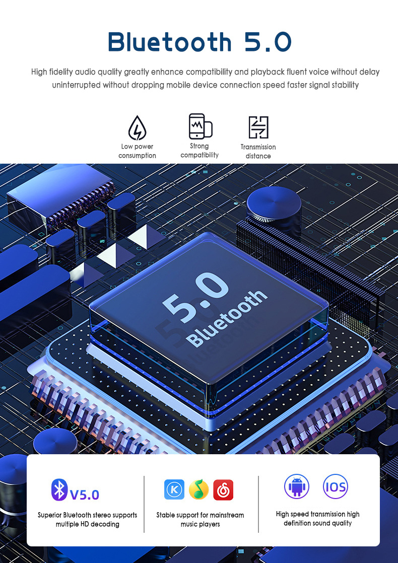 B5 Bluetooth Headset Binaural Digital Display Stereo Bluetooth Headset TWS5.0 Bluetooth Headset 239 Bluetooth Headset – Bild 7