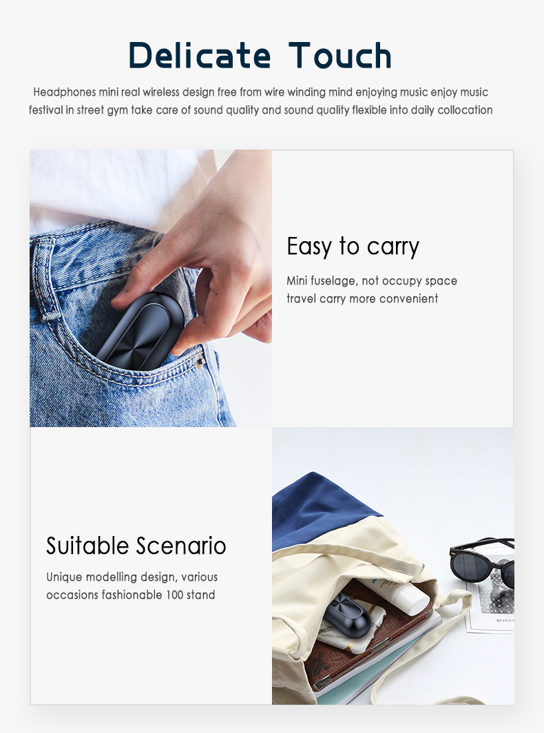 B5 Bluetooth Headset Binaural Digital Display Stereo Bluetooth Headset TWS5.0 Bluetooth Headset 239 Bluetooth Headset – Bild 8