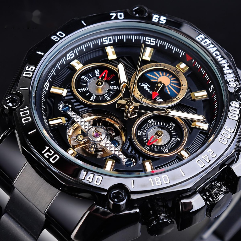 Tourbillon multifunctional waterproof automatic mechanical watch - Image 2