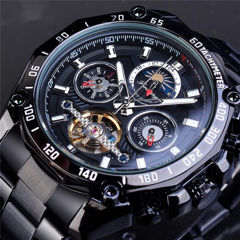 Tourbillon multifunctional waterproof automatic mechanical watch - Image 4
