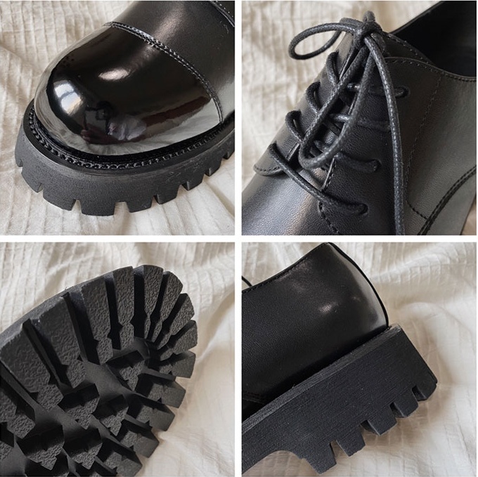 Round-Toe Leather Shoes Men'S Trend Wild Youth Business Dress Shoes Increase The Trend Of British Leather Men'S Shoes – Bild 6