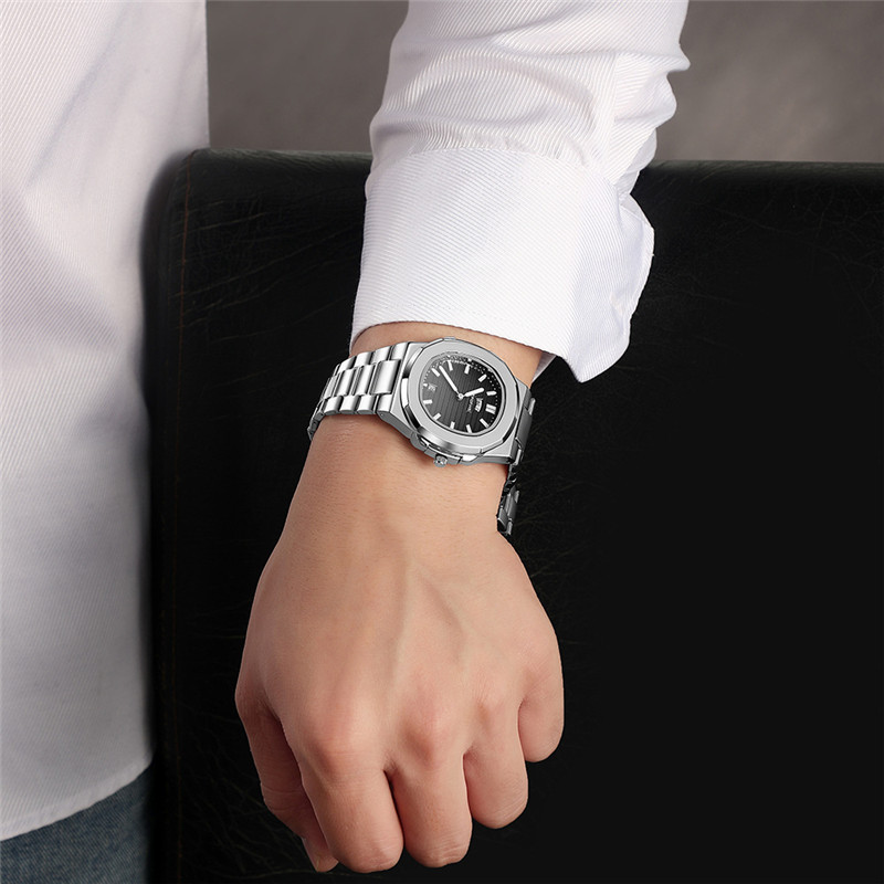 Double Calendar Luminous Net Red Quartz Men's Watch Simple Waterproof Steel Belt Parrot - Image 3