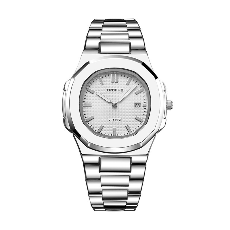 Double Calendar Luminous Net Red Quartz Men's Watch Simple Waterproof Steel Belt Parrot - Image 5