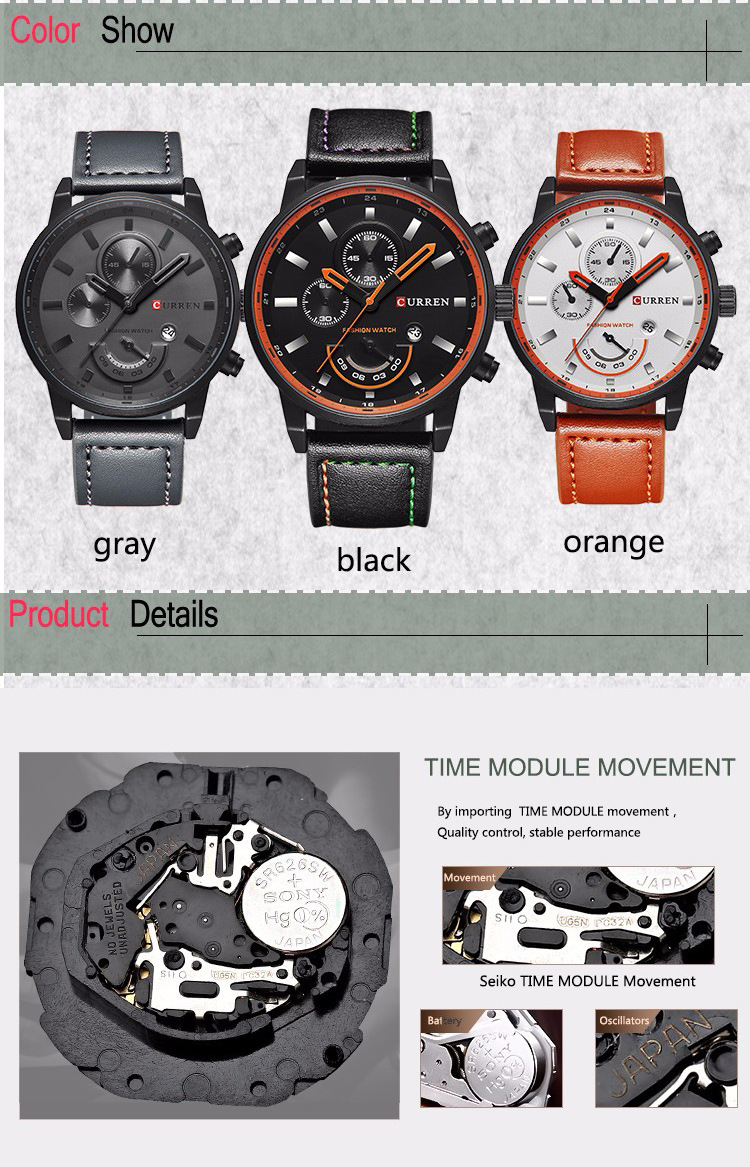 Casual Men's Watch Belt Calendar Quartz Watch - Image 7