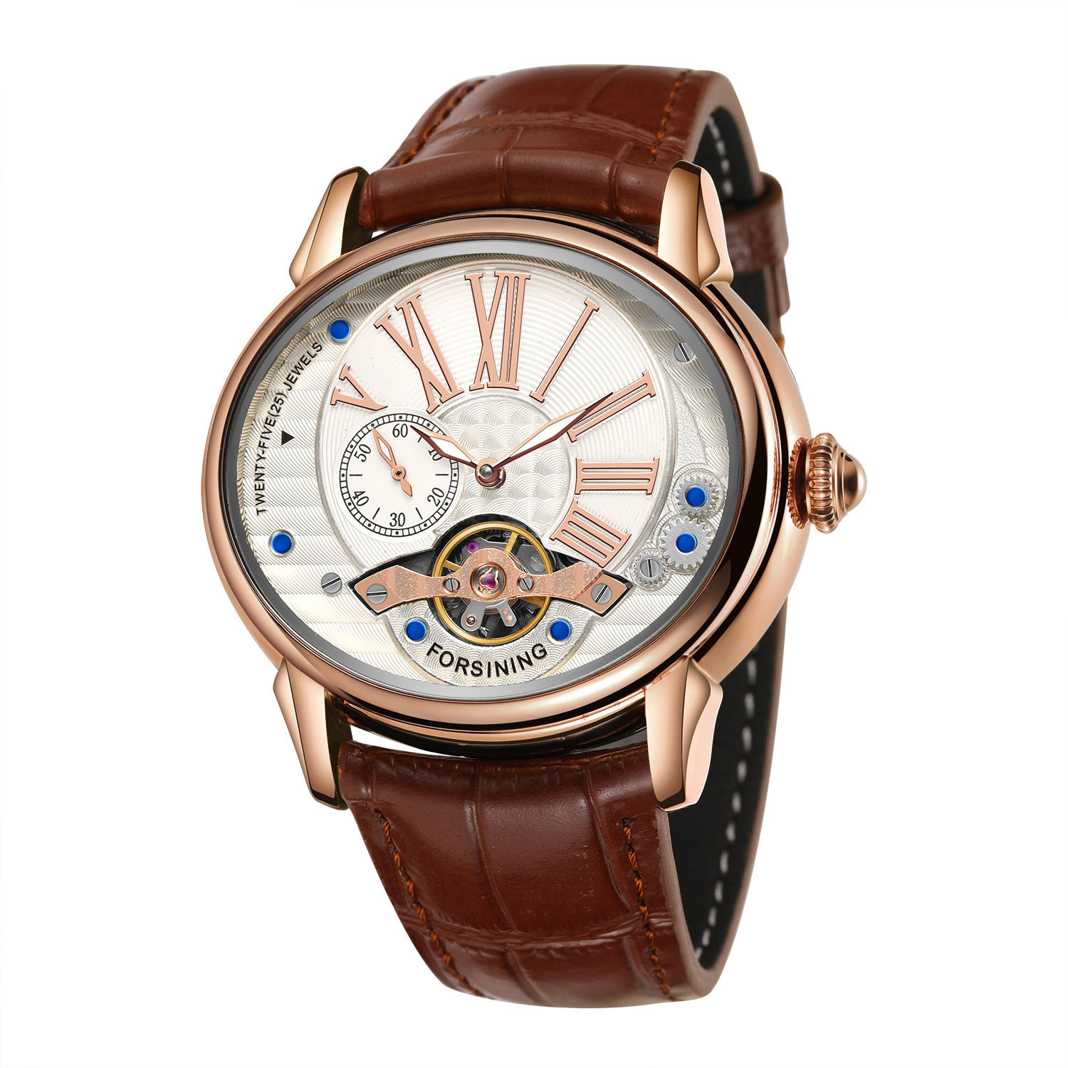Men's Fashion Dial Flywheel Mechanical Watch - Image 6