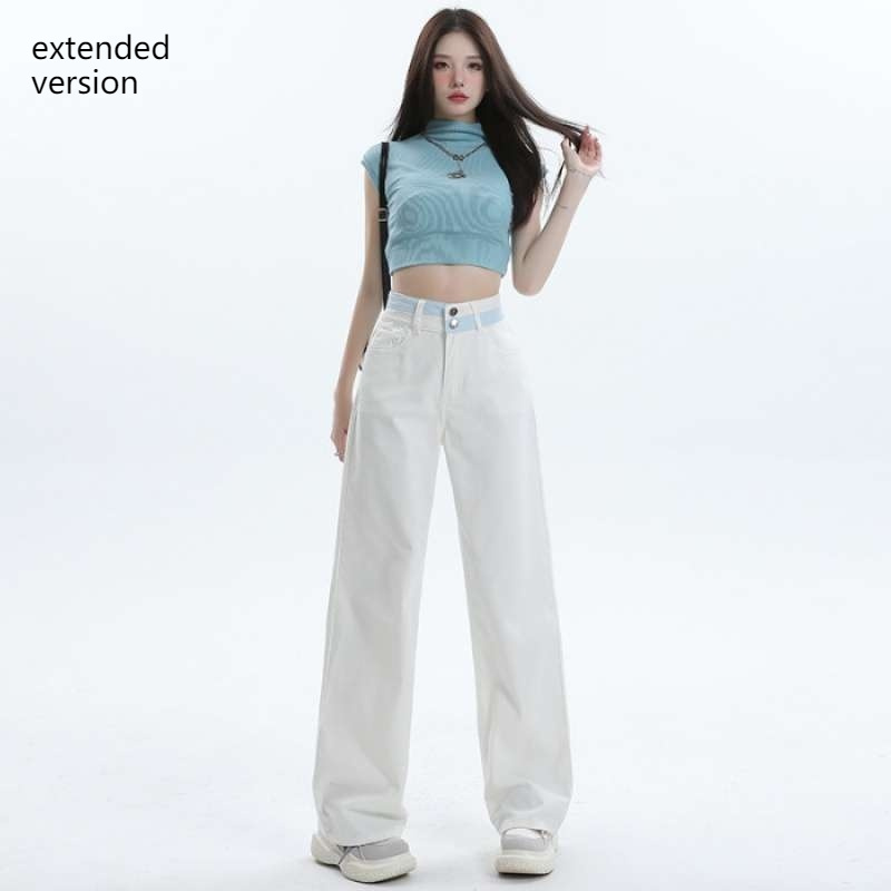 Women's All-match Casual Straight-leg Wide-leg Jeans - Image 8