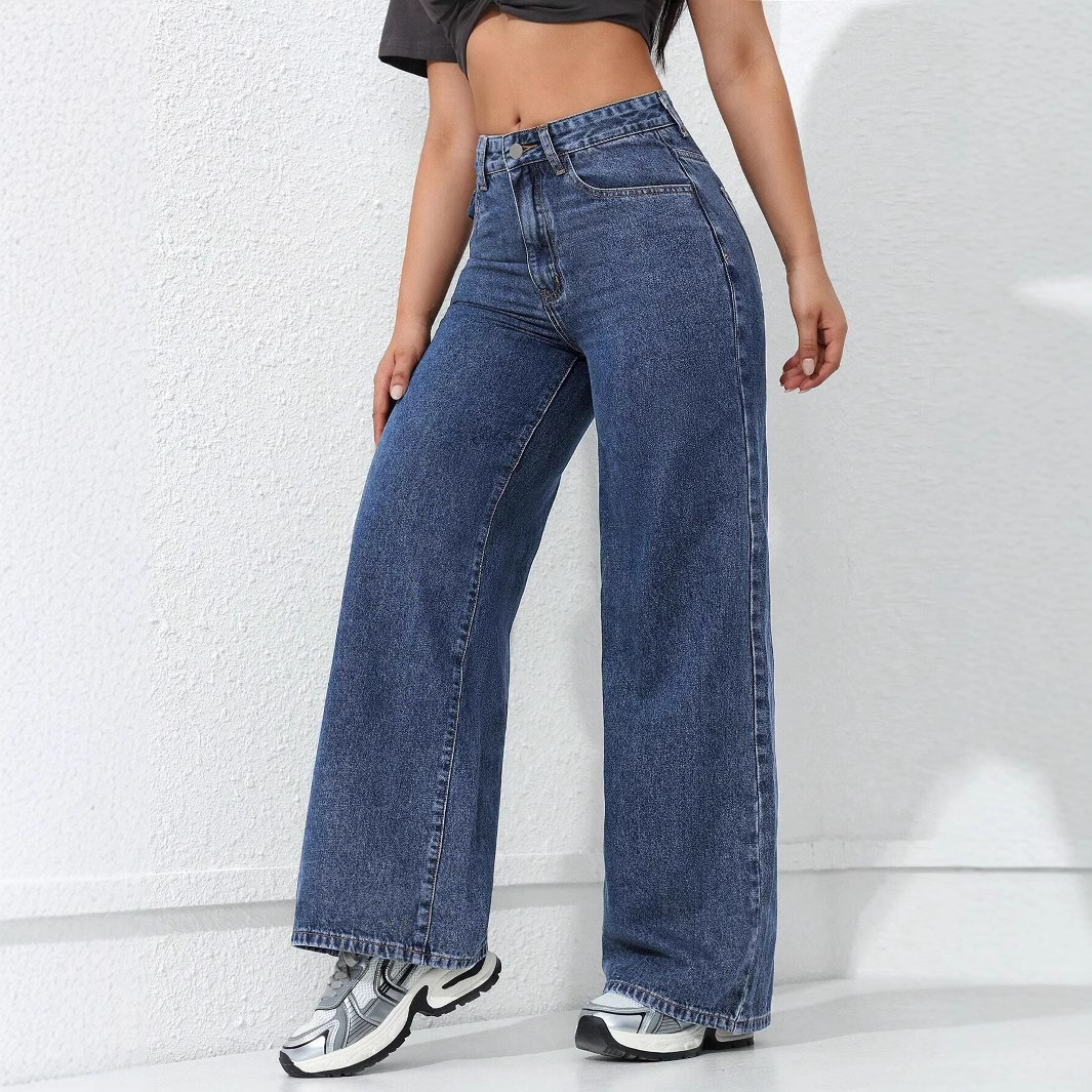 Women's Loose Straight Wide Leg Jeans - Image 2