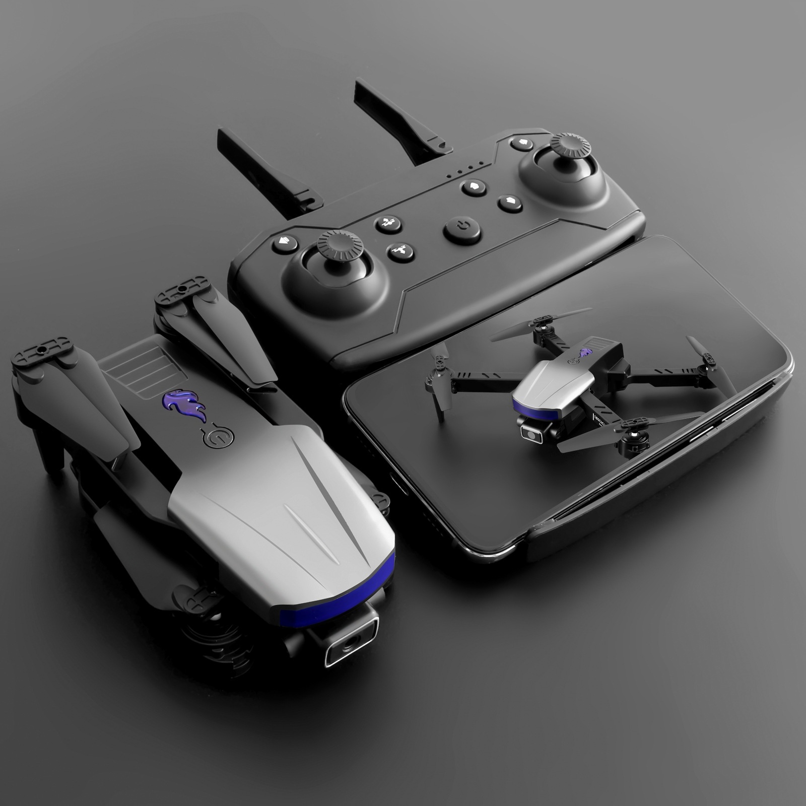 S85 Three-side Obstacle Avoidance UAV 4K Aerial Photography HD Dual Camera Four-axis - Image 7