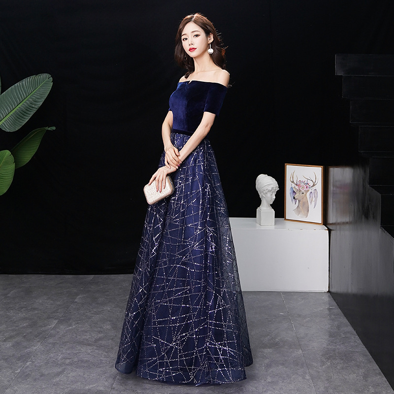 New One-Shoulder Slim Fit Temperament Long Costumes - Image 4