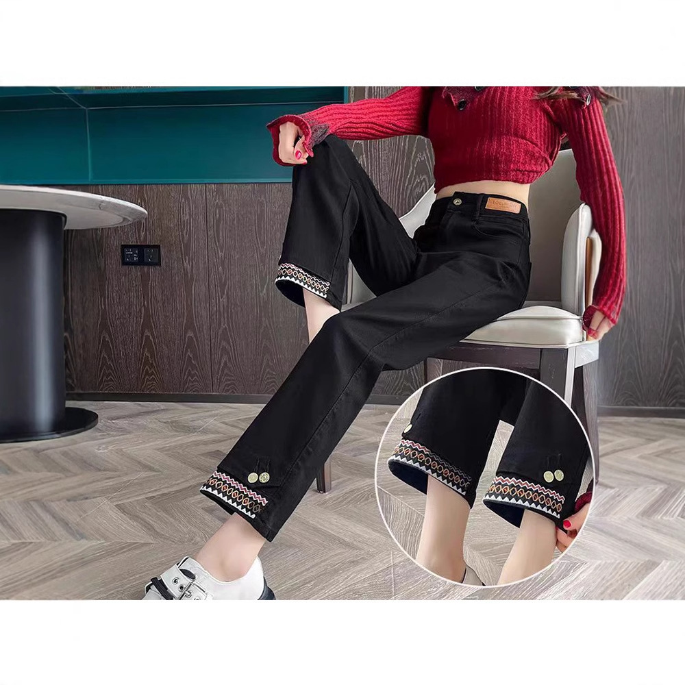 Retro Narrow Style Smoke Tube Jeans — изображение 3