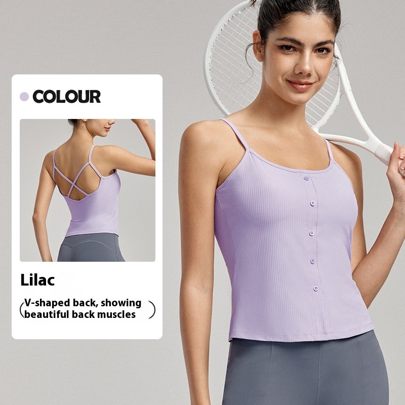 Sexy Beauty Back Spaghetti Strap Bra Slim Vest - Image 4