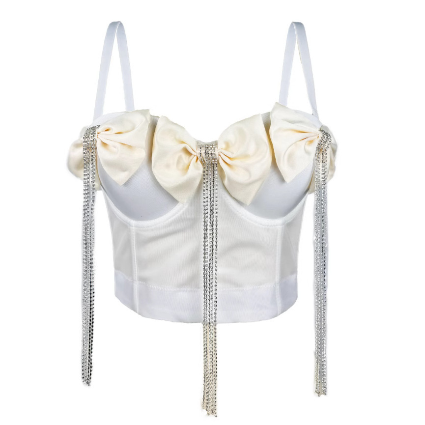 Autumn And Winter Exquisite Double Black Big Bow Corset – Bild 3