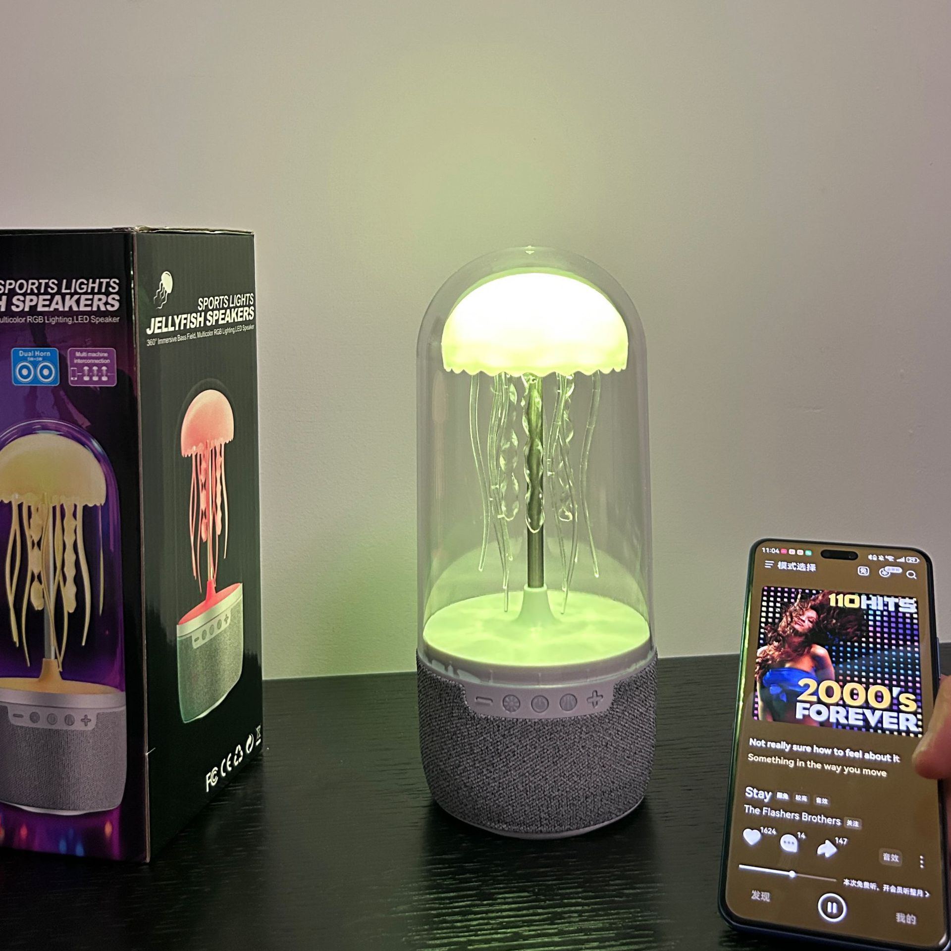 Jellyfish Bluetooth Audio Small Night Lamp – Bild 3