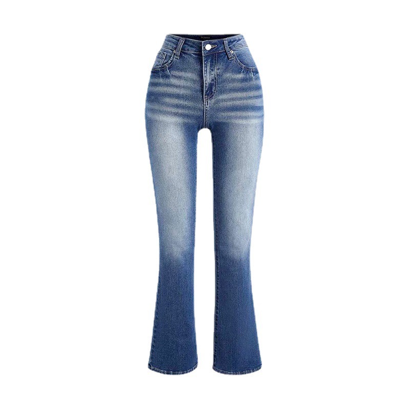 European And American Ladies Jeans Temperament Wild Washed Casual Pants - Image 5