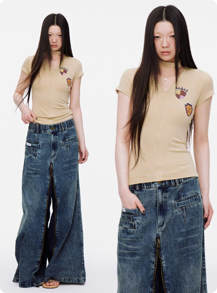 Half Neck Skin Friendly Short Sleeved Sports T-shirt For Women - Image 5