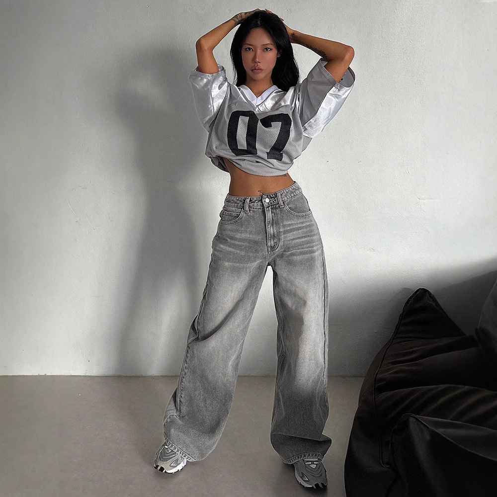 Loose Spring And Autumn Long High Waist Drooping Fashion Fashion Pants - Image 4