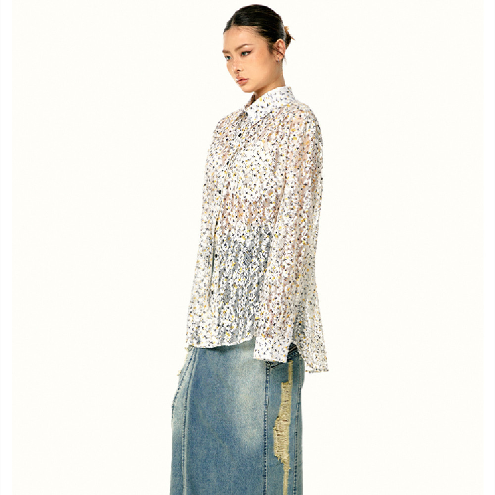 Fashion Elegant Sequins All-matching Shirt Women - Image 6