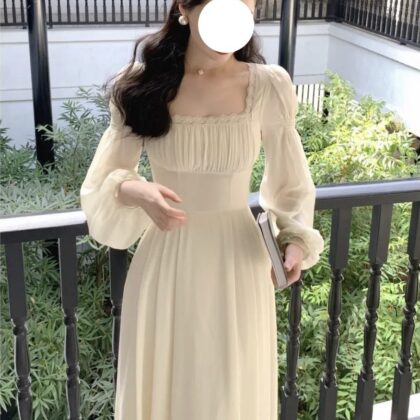 Women's Waistband Medium Length Dress