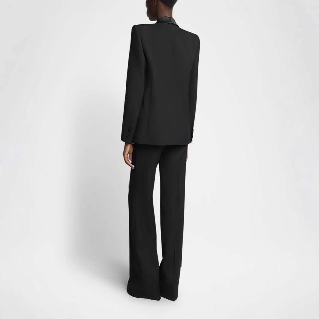 Business Temperament Capable Slim-fit Green Collar Suit Coat - Image 4