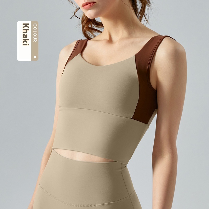 Nude Feel Semi-fixed Cup Sports Underwear Medium Tenacity Stretchy Slim-fit - Image 4