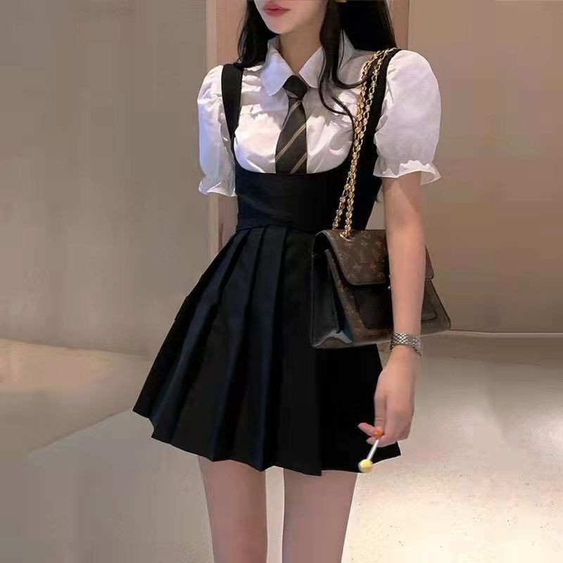 Little Black Dress Suspender Women's Suit - Image 4