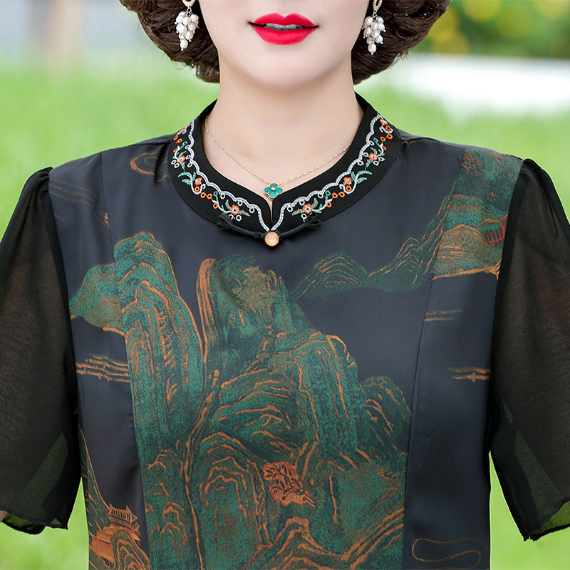 High-end Cheongsam Improved Silk Dress — изображение 2