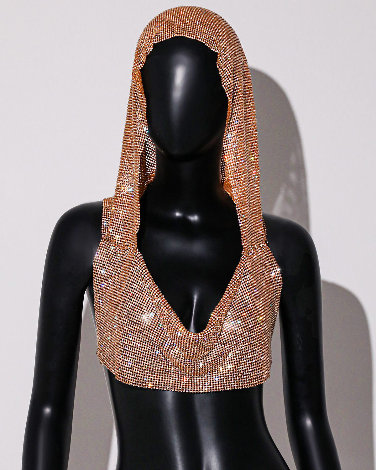 Sexy Outerwear Metal Sequins Hooded Vest — изображение 6