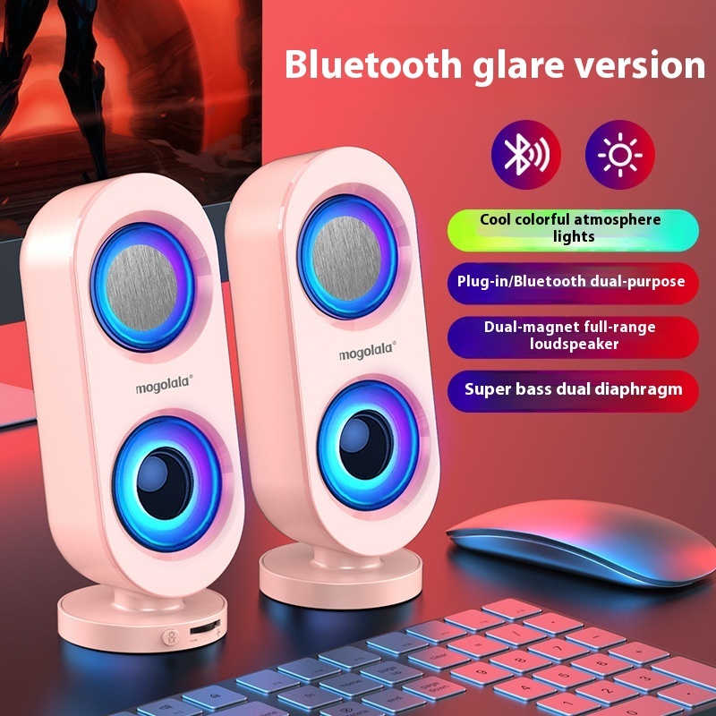 Computer Audio Desktop Speaker Subwoofer Wired Bluetooth Dual-use USB Interface – Bild 8